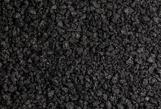 1mm-10mm الجرافيت البترول فحم الكوك 98.5٪ الكربون للصلب الصب المستمر